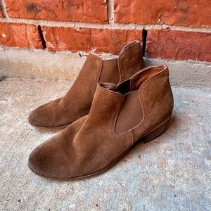 BP Womens 9.5 Brown Suede Ankle Boots Booties